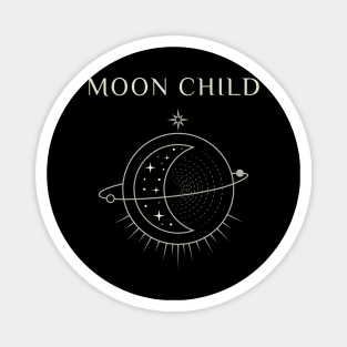 Moon child Astrological Design Magnet